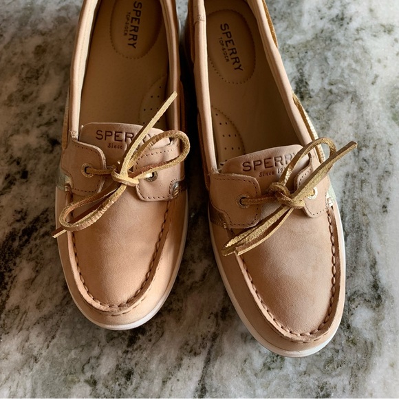 Sperry—Top-Sider Angelfish Boat Shoe, Linen Gold (Size 9.5) - Picture 3 of 10